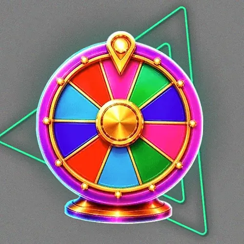 Colourful prize wheel