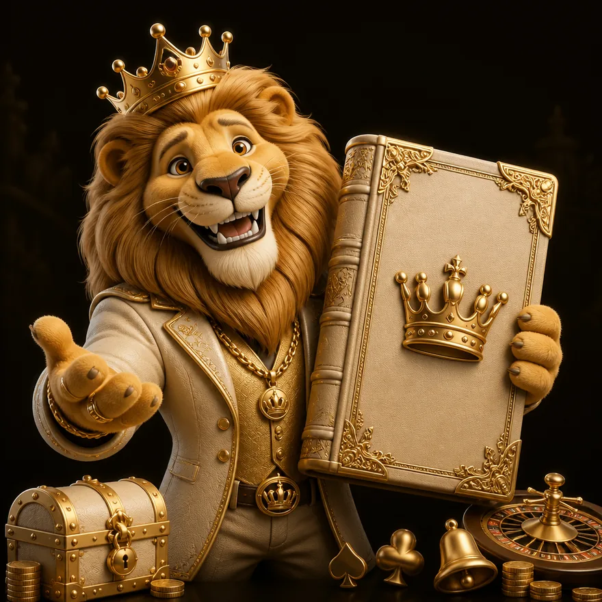Ornate royal book — Red Lion