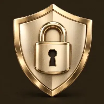 Shield with padlock — Red Lion