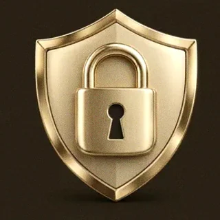Shield with padlock — Red Lion