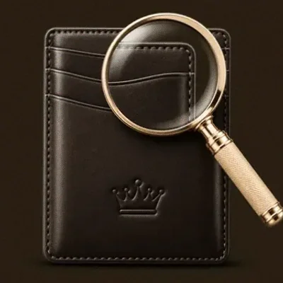 Wallet and magnifier — Red Lion
