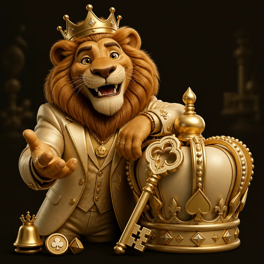 Royal crown and key — Red Lion