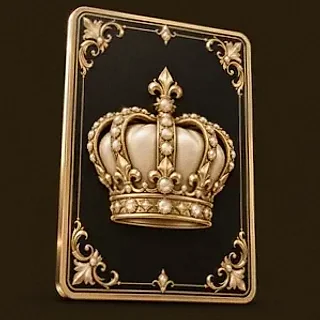 Royal crown card — Red Lion