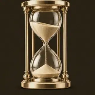 Ornate hourglass — Red Lion
