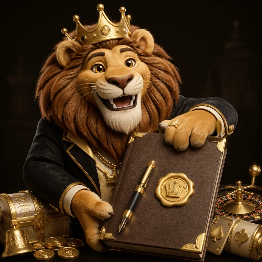 Leather casino ledger — Red Lion